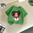thumbnail image 4 of WhouRiu Big Girl T Shirts Cute Graphic Prints Short Sleeve Tee Children Summer Casual T Shirt Green,Sizes 13-14, 4 of 4