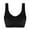 Black, variant on Workout Sports Bra for Womens Plus Size Double Size Bandeau Plus Stretchy Padded Top Strapless Removable Yoga Bras Red M