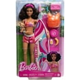 thumbnail image 6 of Barbie Doll with Surfboard and Puppy, Poseable Brunette Barbie Beach Doll (Assembled Product Height: 12in), 6 of 6
