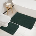 thumbnail image 1 of Juego de alfombras de baño LOCHAS de 2 piezas, color verde Hunter, 1 of 8