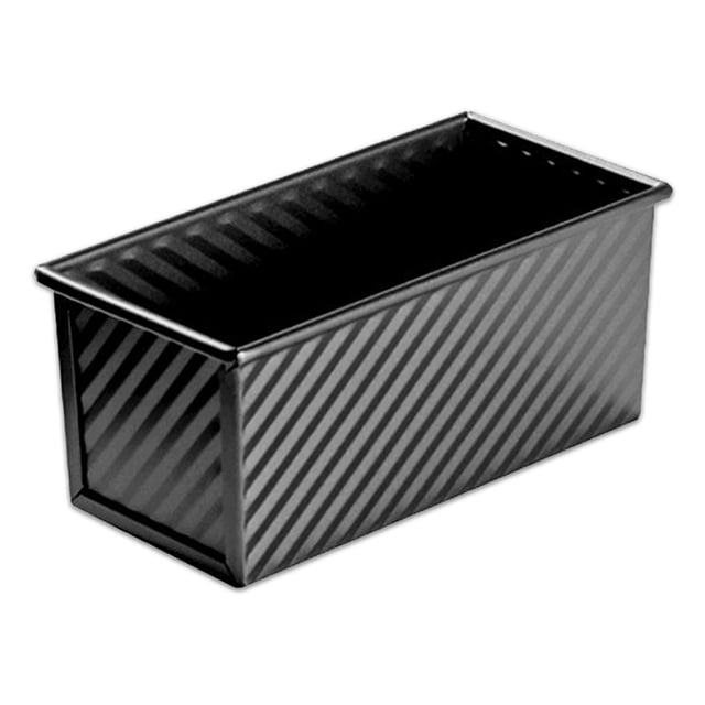 Pan panorámica Molde de Moldeos Cubre Hornear rectangular Recubrimiento no pegajoso Aumento del titular de las bandejas de espesor para pasteles de pasteles de pan Inevent HA010774-07