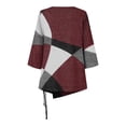 thumbnail image 4 of Patlollav Pntutb Women Fall Tops,Ladies 3/4 Sleeve Shirts Boho Graphic Blouses, 4 of 7