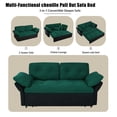 thumbnail image 5 of 3-in-1 Convertible Sleeper Sofa Bed,Convertible Pull Out Sofa Bed with Side Storage,Multi-Functional chenille Loveseat Sofa for Living Room,Bedroom,Apartment,Green, 5 of 7