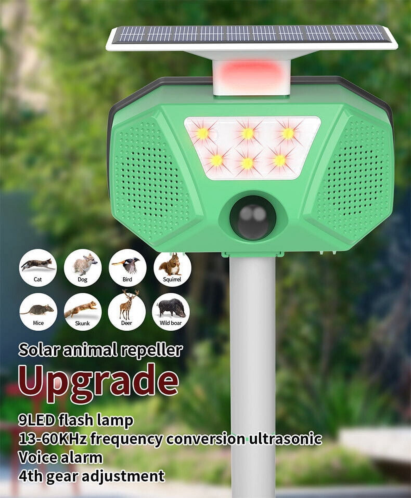 Jinyi Ultrasonic Cat Repellent - Protect Your Yard, House from Deer, Rats & Dogs