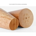 thumbnail image 2 of Patas De Mesa De Madera De 10 Cm, Juego De 4 Patas De Muebles De Reemplazo Inclinadas De Madera Maciza Con Placas De Montaje Y Tornillos Para Sofá Cama, Gabinete, Sillón TUNC Sencillez, 2 of 5