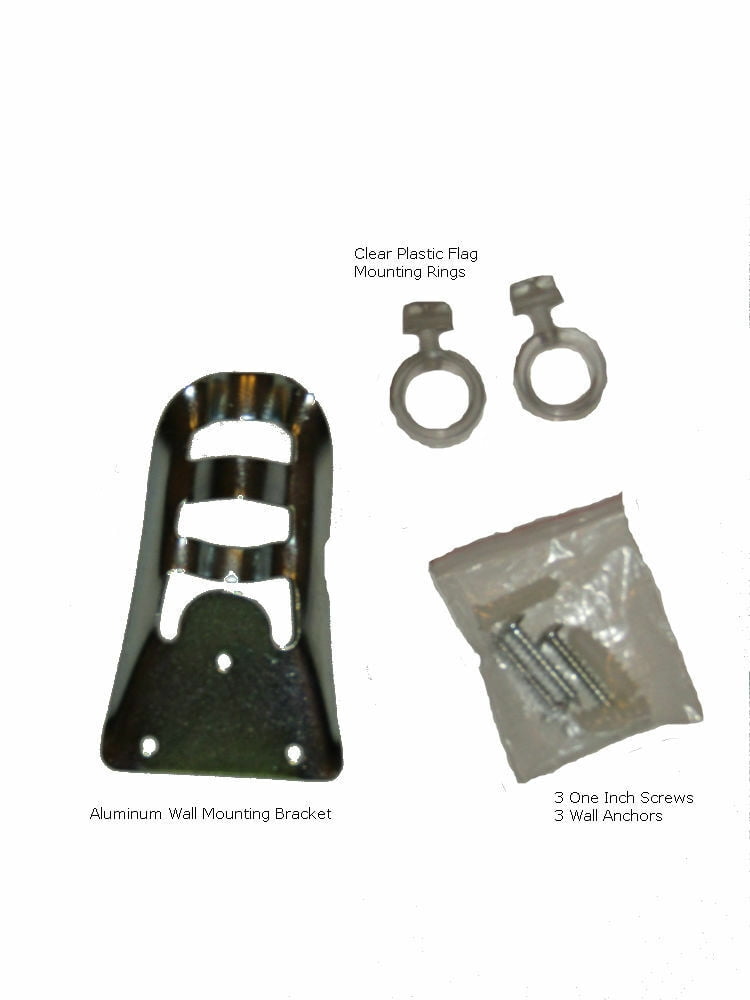 6' Ft Residential Flag Pole Kit Tangle Free No Furl Rings & Optional Flag (RI)