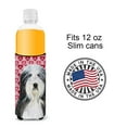 thumbnail image 4 of Bearded Collie Hearts Love and Valentines Day Portrait Ultra Hugger for slim cans, 4 of 6