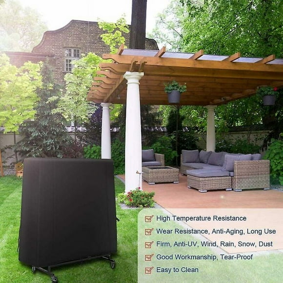 Table Tennis Table Cover Ping Pong Table Cover Ping Pong Table Tarpaulin 420D Oxford Protective Tarpaulin Waterproof Anti-UV Dustproof for Indoor/Outd