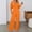 Orange, variant on Women's Jumpsuit Long Sleeve Deep V Neck Romper High Stretch Ribbed Jumpsuit Casual Outdoor Wear Overalls for Women Casual Summer