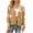 Khaki, variant on larppty Womens Ribbed Knit Cardigans Cute Graphic Daisy Button-up Jacquard Knitted Sweater Coat (Khaki, L)