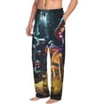 thumbnail image 6 of Sikiie Purple Glowing Mushroom Mens Pajama Pants Sleep & Lounge Pants, PJ Bottoms With elastic waistb and Pockets XX-Large, 6 of 6