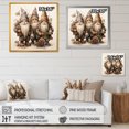 thumbnail image 4 of Designart "Rustic Gathering of Gnomes" Abstract Wall Art - Modern White Gnome Entryway Wall Art, 4 of 6