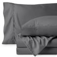 thumbnail image 3 of Bare Home Luxury Bed Sheet Set - Premium 1800 Collection - 4 Piece - Twin-XL, Gray, 3 of 8