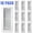 White, variant on 4" x 10" Floor Register -10 Pack Floor Vent Covers, Heavy Duty Steel Walkable Floor Vents - Easy Adjust Air Supply Lever - Vent Covers for Home  Floor Wall Ceiling (White)