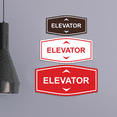 thumbnail image 2 of Fancy Elevator Up & Down Arrows Sign (Black) - Medium, 2 of 4