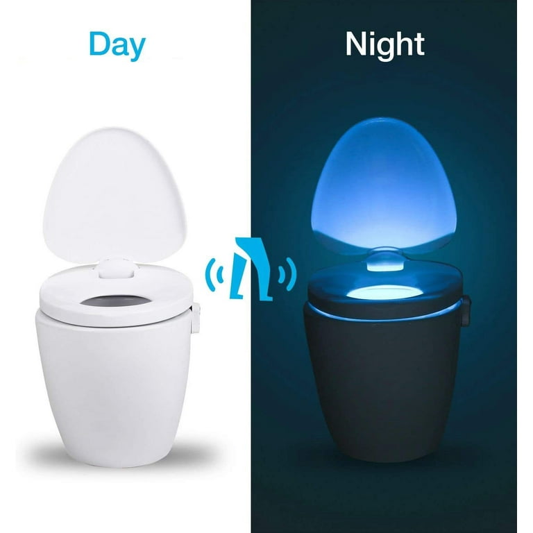 Glow Bowl Toilet Night Lights,16-Color Motion Activated Detection