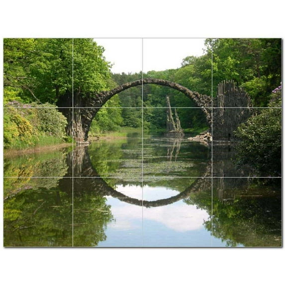 Bridge Photo Ceramic Tile Mural Kitchen Backsplash Bathroom Shower 404276-L43