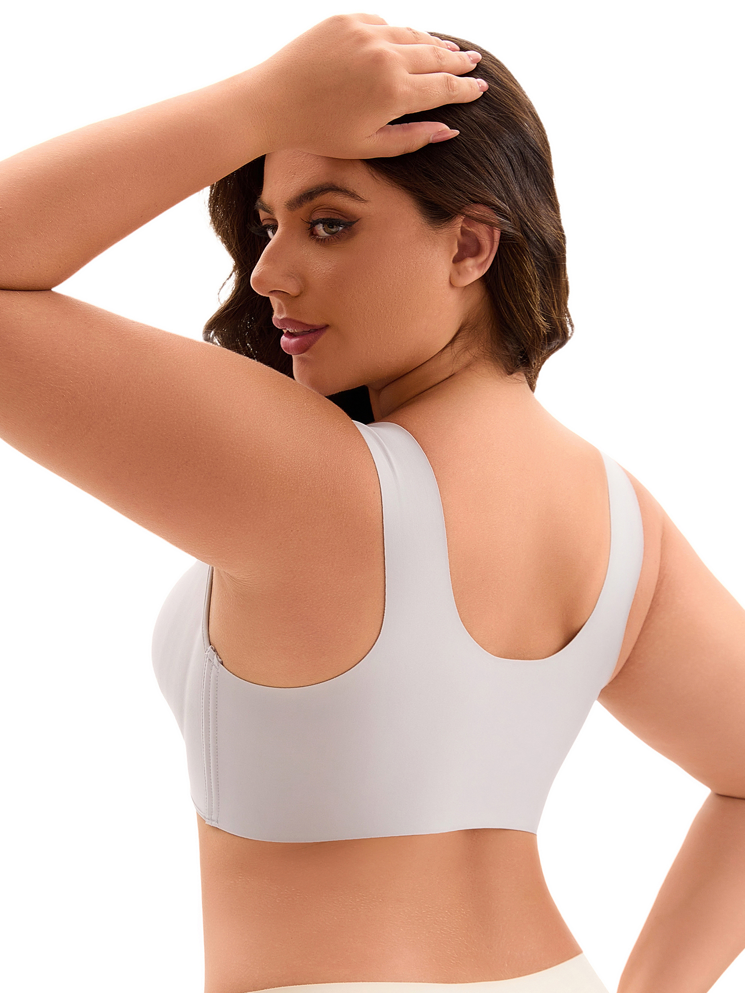 Unique Bargains Full Coverage Push Up Support Bra C 40 Grey
