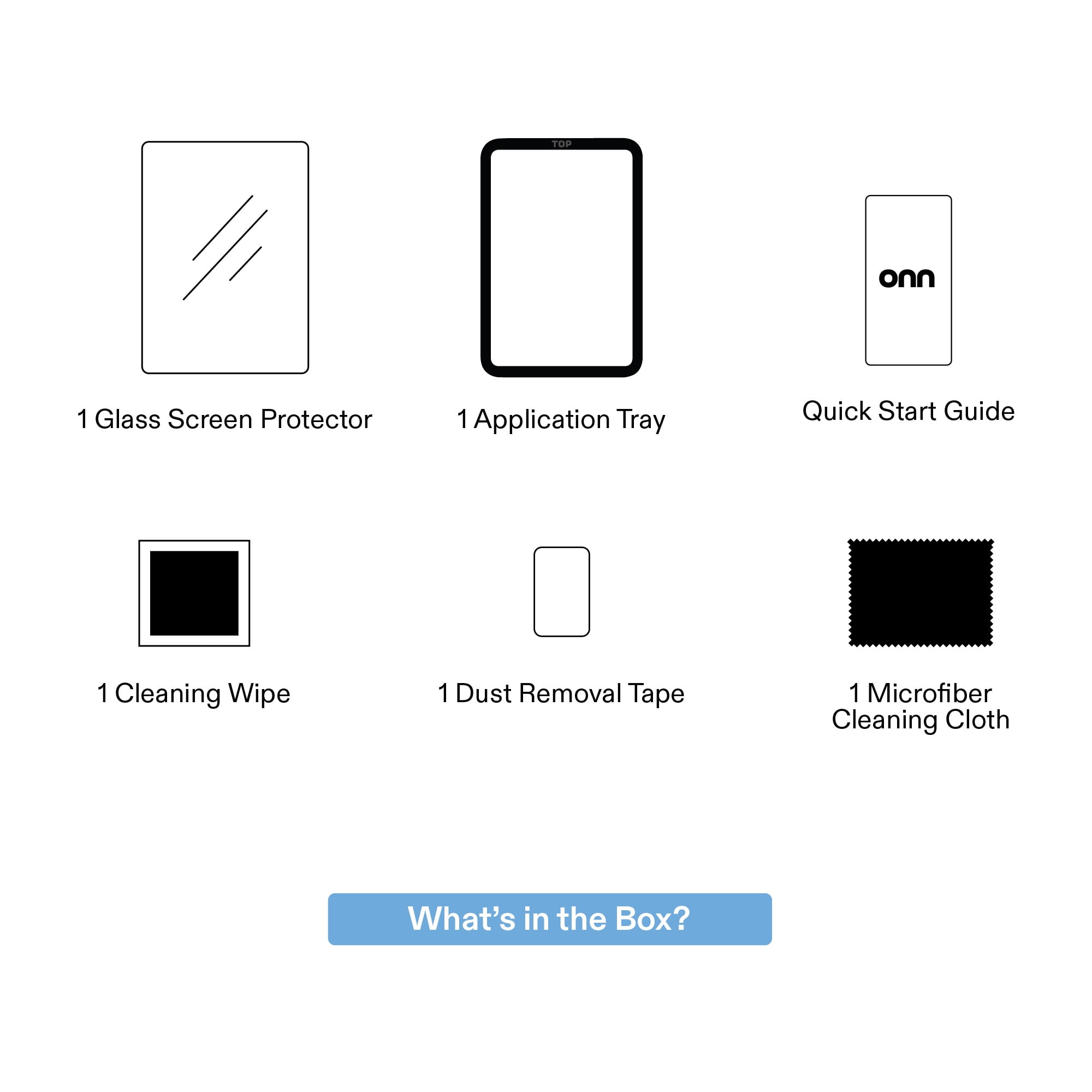 onn Glass Screen Protector with Easy Application Tray for onn 13.2" Tablet (2026 Model)