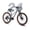 Gray, variant on 24 Inch Mountain Bike for Teens, 7-Speed, Aluminum Frame, Dual Disc Brakes, Suspension Fork, Unique Gradient Color (Blue/Purple/Red)