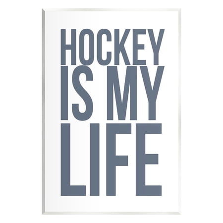 Stupell Industries Hockey Is Life Sports Painting Unframed Art Print Wall Art 10 x 15