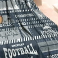 thumbnail image 2 of Dallas Splicing Travel Throw Blanket Gift for Men Women,Flannel Dallas Blanket for Sofa Bed Sofa Living Room Chair,Football Team Throw Blanket 50"x60", 2 of 5