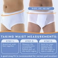 thumbnail image 4 of Wearever Men's Incontinence Underwear Open Fly Washable Briefs, Maximum Absorbency 3-Pack, 4 of 10