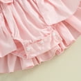 thumbnail image 7 of Bagilaanoe Newborn Baby Girl Easter Rompers Dress Print Fly Sleeve Bodysuits 3M 6M 9M 12M Infant Patchwork A-line Dresses, 7 of 7