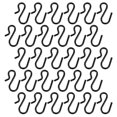 thumbnail image 3 of 50Pcs Heavy Duty Hooks For Hanging Kitchen Bathroom Wardrobe Black Iron Organizing Space Saving, 3 of 5