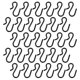 thumbnail image 3 of 50Pcs Heavy Duty Hooks For Hanging Kitchen Bathroom Wardrobe Black Iron Organizing Space Saving, 3 of 5