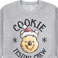 thumbnail image 3 of Disney Winnie The Pooh - Christmas Cookie Testing Crew - Men's Crew Neck Fleece Pullover, 3 of 5