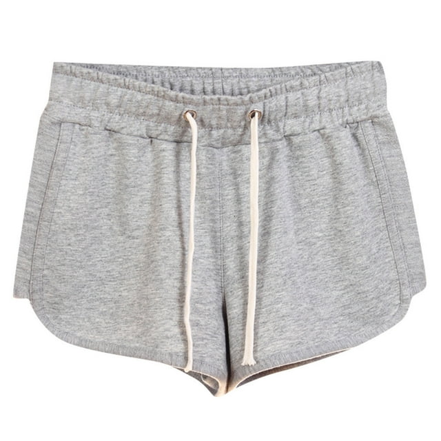 HAiming Women's Sweat Shorts Casual Summer Elastic High Waist Drawstring Workout Running Lounge Shorts with Pockets