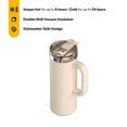 thumbnail image 4 of RTIC 20 oz Ceramic Lined Insulated Road Trip Travel Mug with Leak-Resistant Lid, Beach, 4 of 10