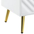 thumbnail image 4 of Mesa auxiliar Benzara Tyra de madera de 56 cm y oro blanco, 4 of 5