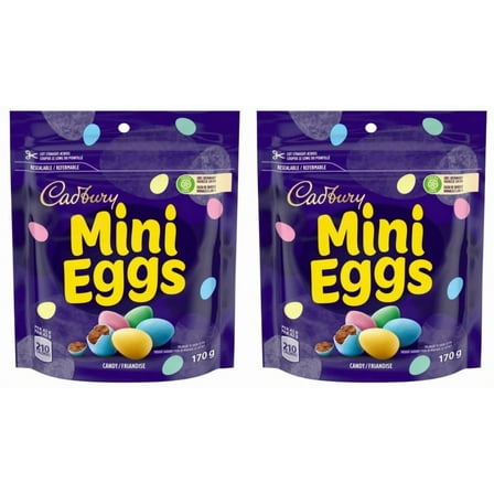 Cadbury Mini Eggs, Chocolatey Candy Eggs, 151g (2 Pack)
