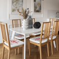 thumbnail image 3 of Set of 6 Removable Chair Seat Covers for Dining Room, Watercolor Birds Stretchable Wedding Party Chair Slipcovers Cushion Protector Pink Flamingos Furniture Decor, 16.9x16.9 Inches, 3 of 6