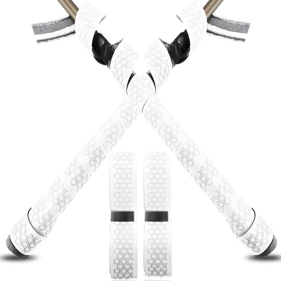 2 Pack Baseball Bat Grip Tape, 1.75mm Extra Cushion Bat Wrap for Baseball & Softball, 40" Full-Back Adhesive Replacement Grip for Metal & Wood Bats, Red