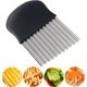 thumbnail image 1 of Cuchillo ondulado para patatas fritas de 1 pieza, cuchillo ondulado de acero inoxidable, cuchillo vegetal dentado TUNC Sencillez, 1 of 5