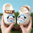 thumbnail image 5 of KPOPLK Toddler Slides Slipper Boys & Girls Slide Sandals for Kids Flip Flops Comfy Shower Slippers Quick Drying Pool Beach Garden Shoes Size 9,White, 5 of 7