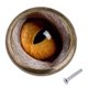 thumbnail image 1 of Par de Botones de Extracción, Lunares, Patrones de Ojos, , Cerámica, Soporte, Cajón, Puerta de Armario Amarillo Macarena Perillas de gabinetes vintage, 1 of 8
