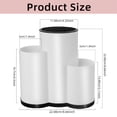 thumbnail image 6 of Knife Holder Kitchen 3-in-1 Universal Block without Knives Silverware Storage Stand with Drain Hole,for Countertop and Cabinet Drawer,White, 6 of 7