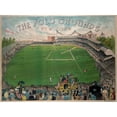 thumbnail image 2 of Vintage Sports 14x12 Gold Ornate Wood Framed with Double Matting Museum Art Print Titled - New York Polo Grounds, 2 of 4