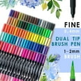 thumbnail image 2 of Color Double-Headed Watercolor Marker Cartoon Art Dual-Head Design Dual-Head Design, 2 of 5