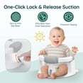 thumbnail image 3 of Asiento de baño para bebés PANUSU con ventosas y soporte 360°, 3 of 8