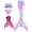 Apink fin1, variant on Mermaid Tails for Swimming with Monofin Girls Mermaid Tail Swimsuit for Kids Mermaid Tail Bathing Suit