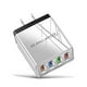 thumbnail image 5 of Pisexur Electrónica para Hombres 4 Puertos LED Rápido QC 3.0 USB Hub Cargador de Pared 3.1A Adaptador de Corriente Enchufe de EE. UU. Electrónica para Niños, Organizador de Electrónica, 5 of 7