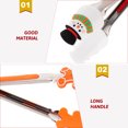 thumbnail image 4 of 4 Pcs Tiny Tongs Christmas Gift Gifts Metal Christmas Tongs Snowman Tongs Multi-function Grill Tong Stainless Steel Tongs Silicone Clips Gadgets Clip Gingerbread Man Silica Gel, 4 of 6