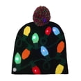 thumbnail image 1 of Colorful Light-up Knitted Hat Add Great Christmas Vibe Party Outfit Cloth Matching, 1 of 2