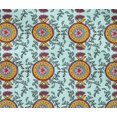 thumbnail image 4 of oneOone Cotton Flex Fabric Leaves & Floral Block Printed Fabric 1 Yard 40 Inch Wide, 4 of 4