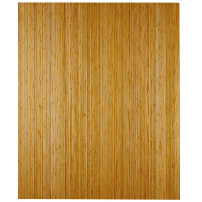 Anji Mountain 42" x 48" Bamboo Chair Mat for Carpet and Hard Floor, 8mm - Rectangular without Lip, Dark Cherry